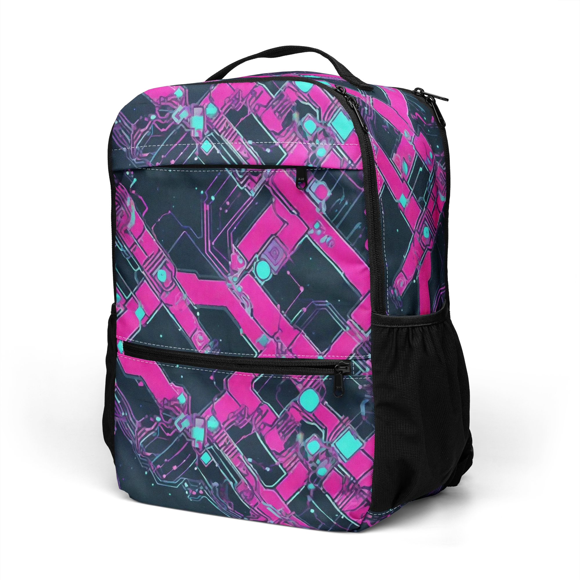 Pink Protocol on Utility Backpack — Left Front