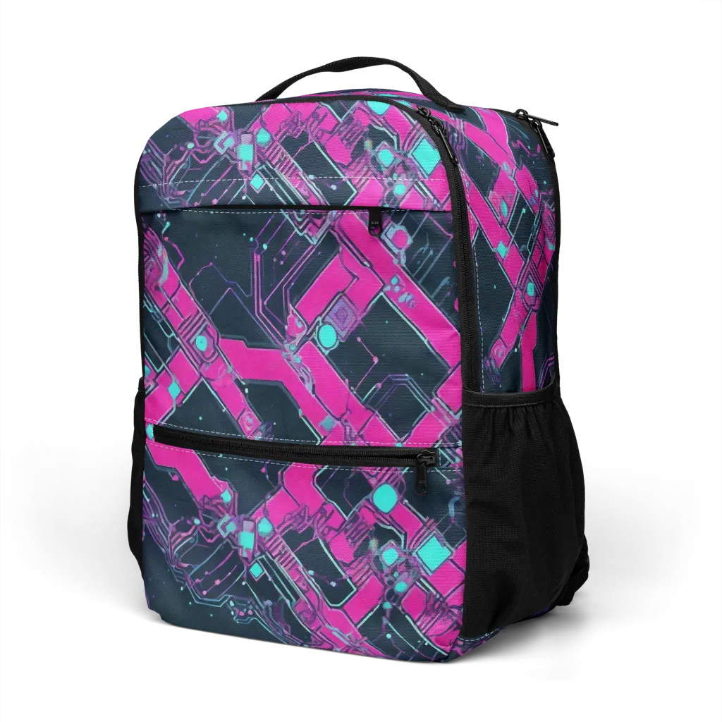 Pink Protocol on Utility Backpack — Left Front