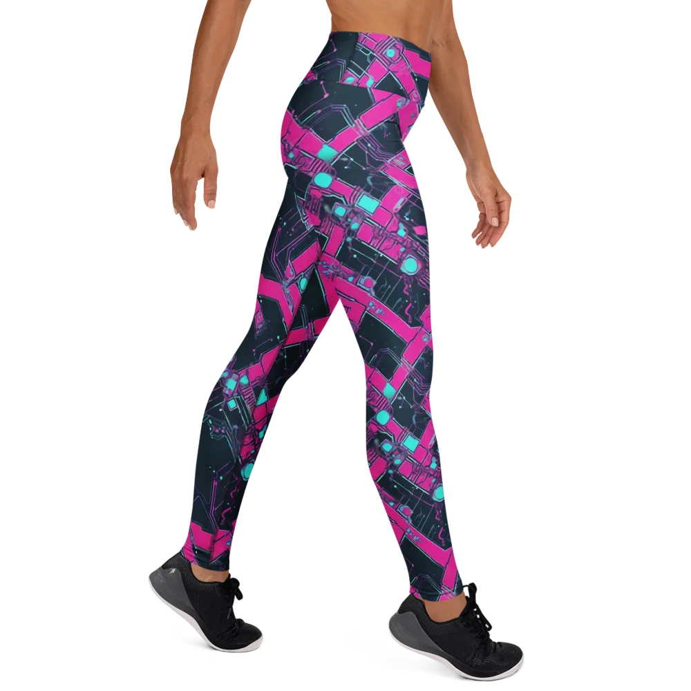 Pink Protocol on Yoga Leggings — Right