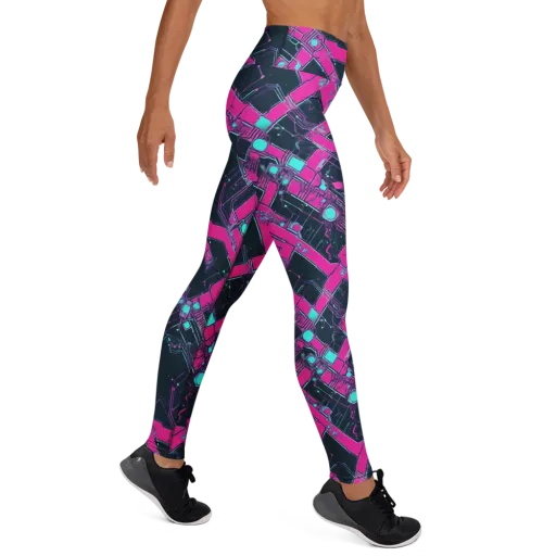 Pink Protocol on a Yoga Leggings