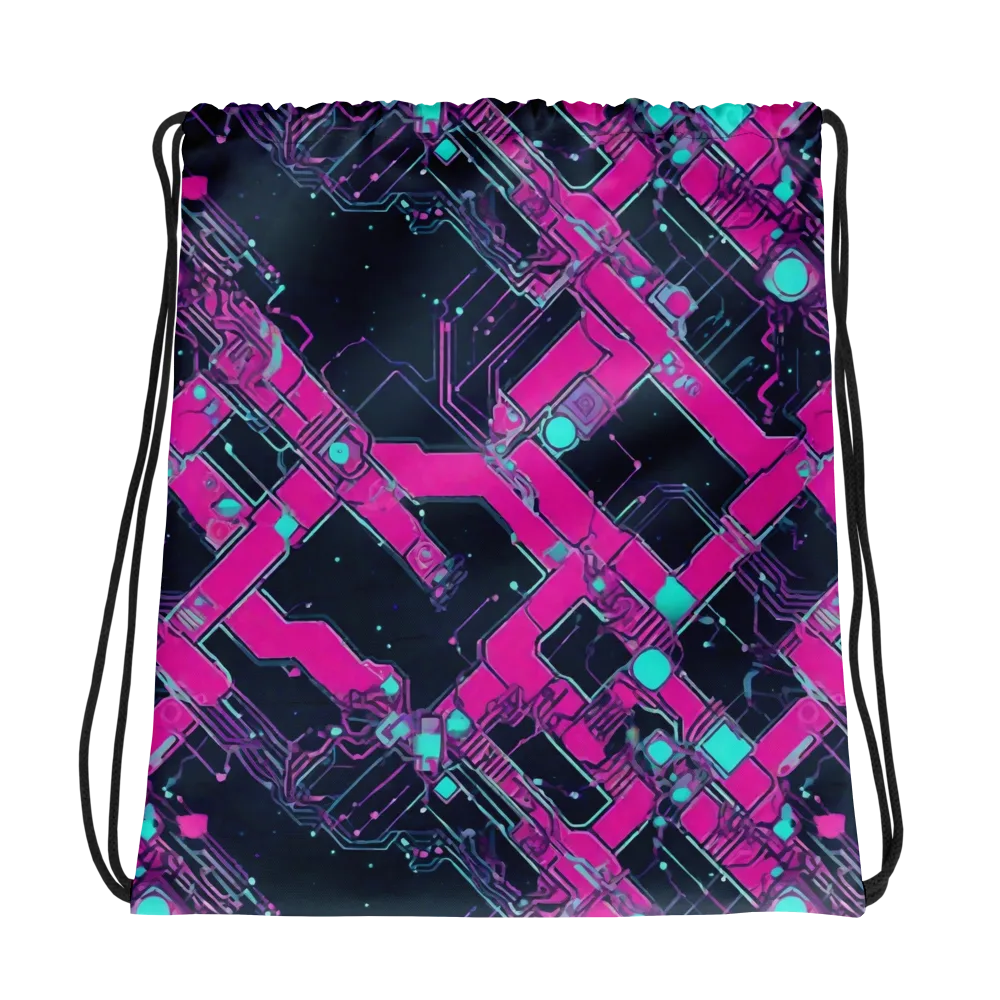 Pink Protocol on Drawstring Bag — Photo