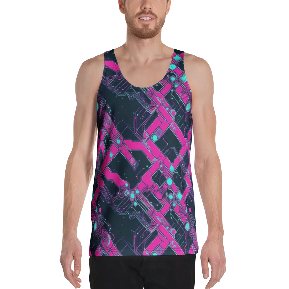 Pink Protocol on Men's Tank Top — Front