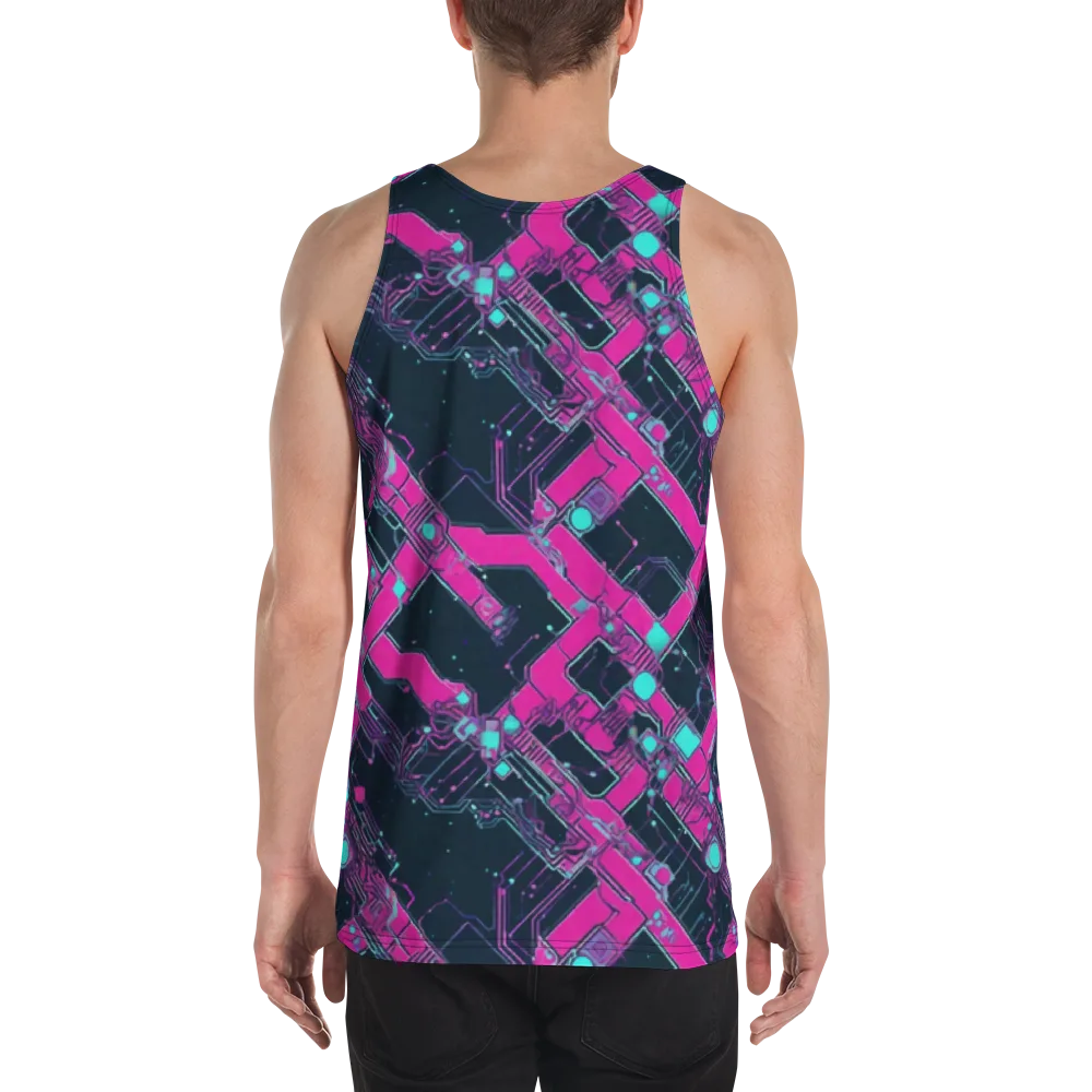 Pink Protocol on Men's Tank Top — Back