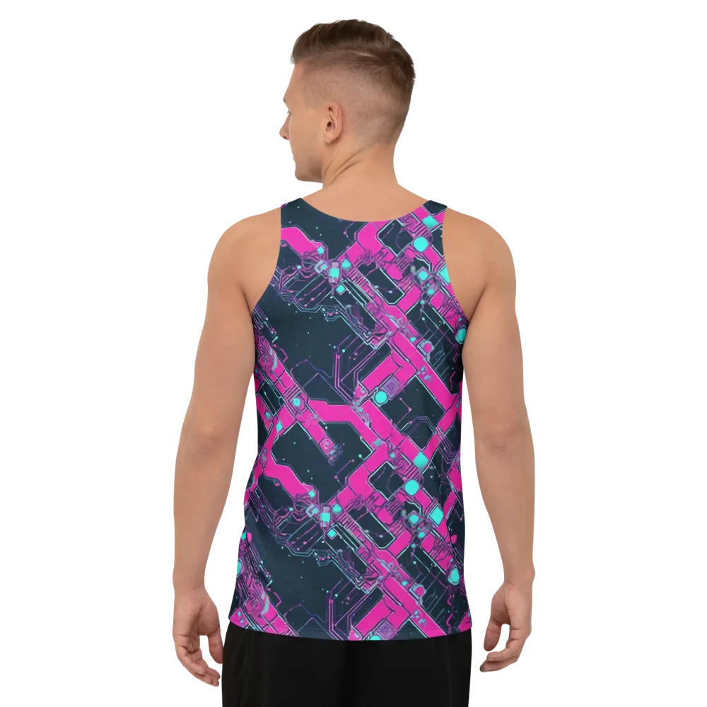 Pink Protocol on Men's Tank Top — Back