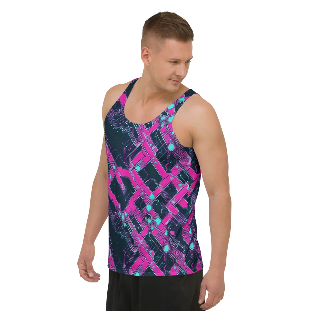 Pink Protocol on Men's Tank Top — Left Front