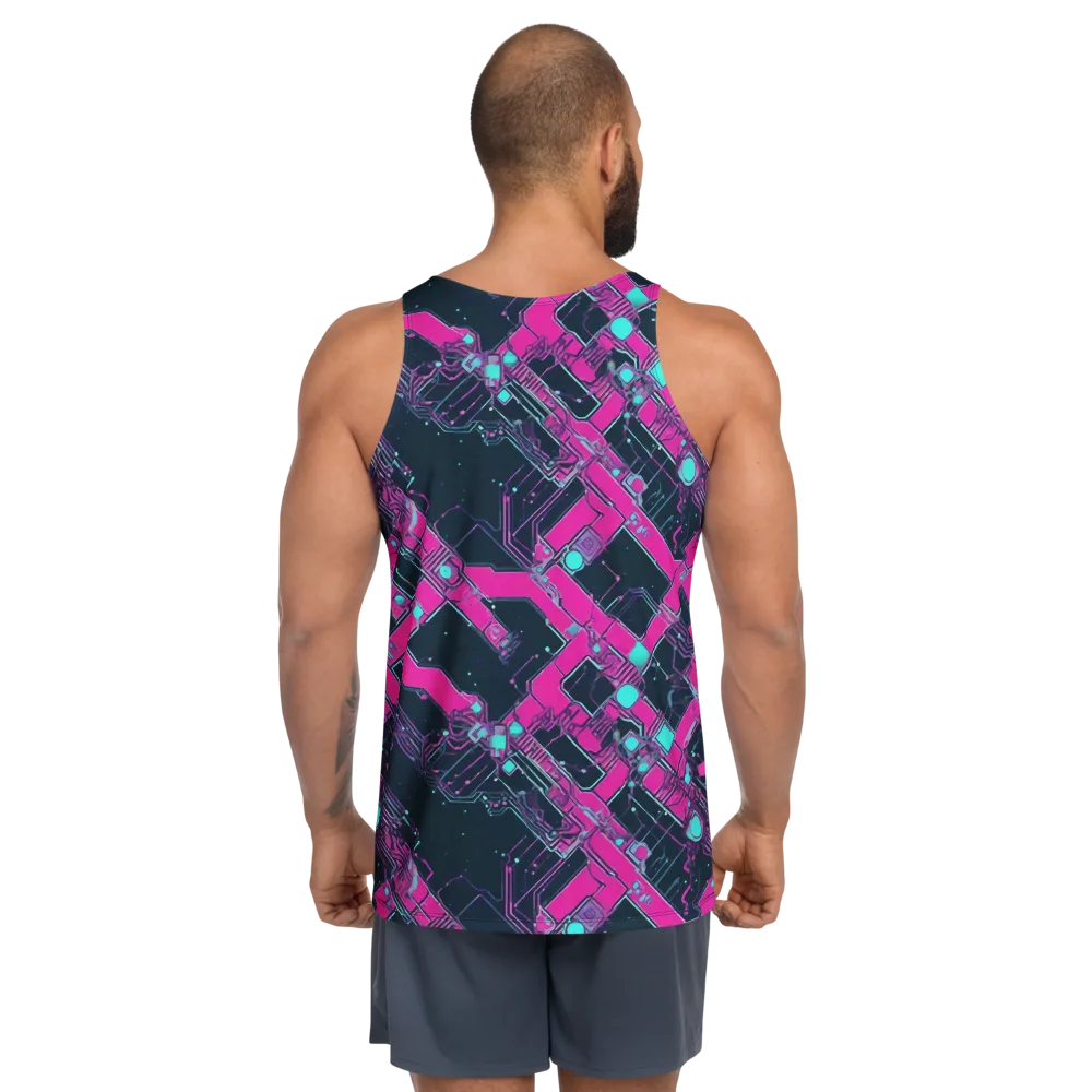 Pink Protocol on Men's Tank Top — Back