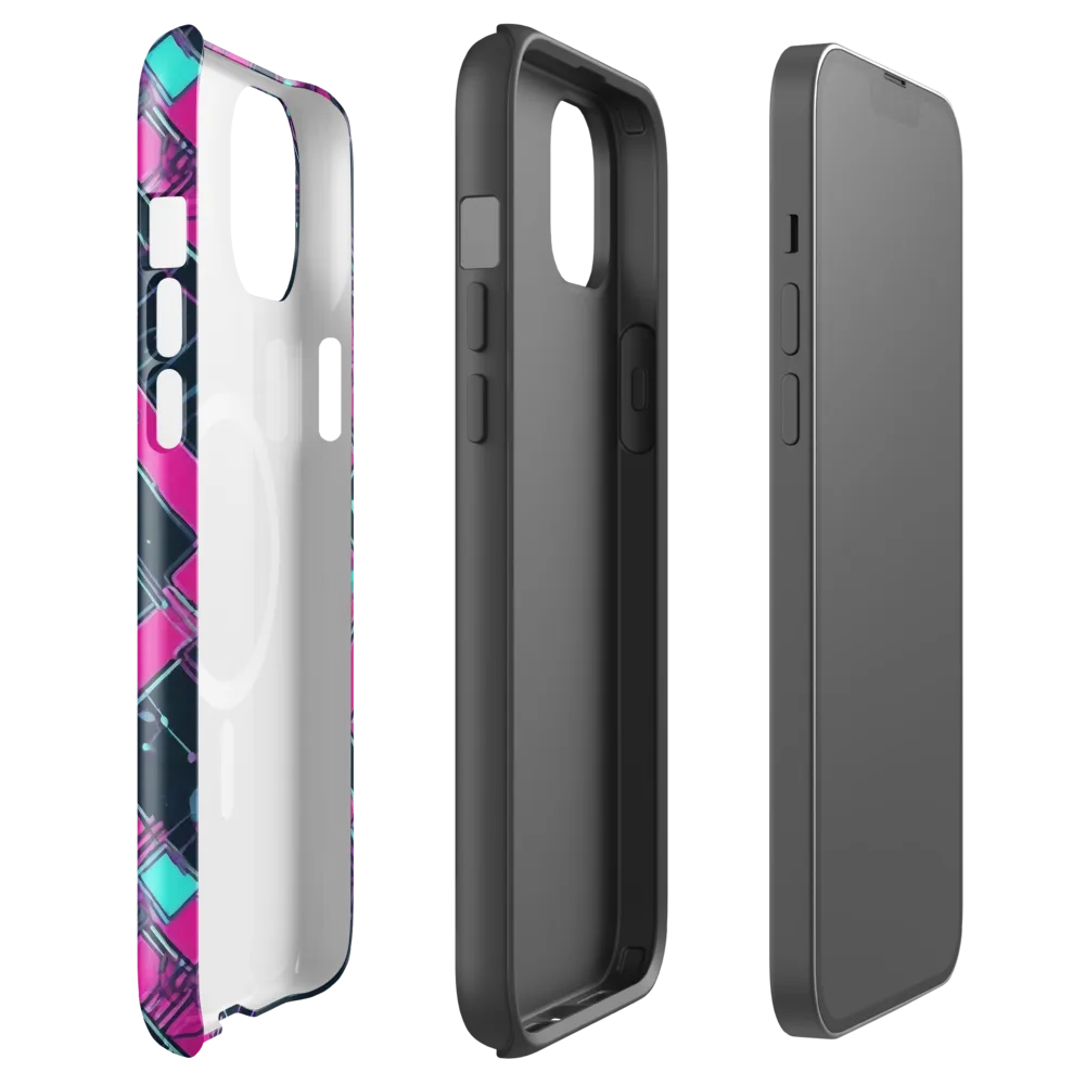 Pink Protocol on MagSafe Tough Case for iPhone® — Front