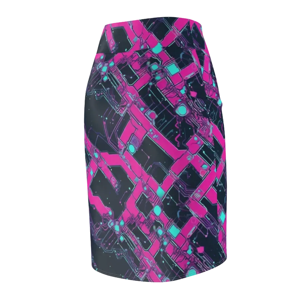 Pink Protocol on Pencil Skirt — Back Side