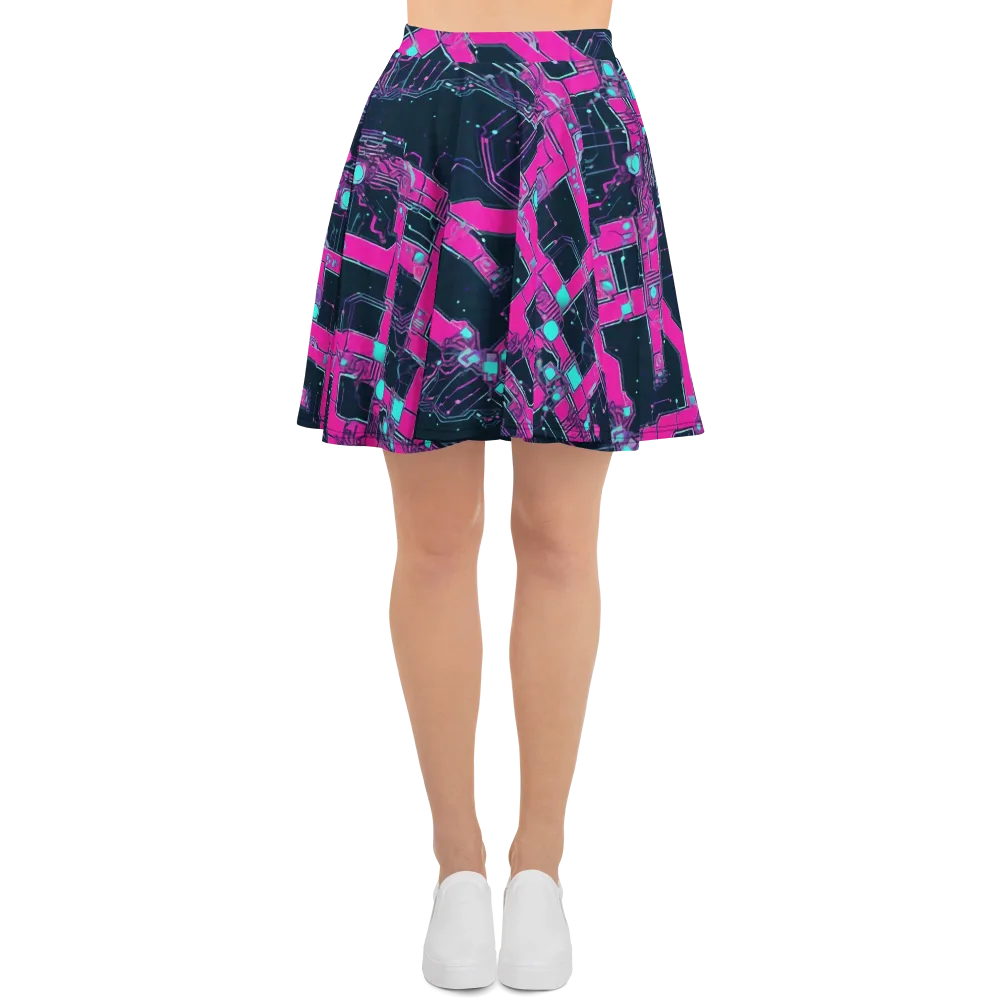 Pink Protocol on Skater Skirt — Front