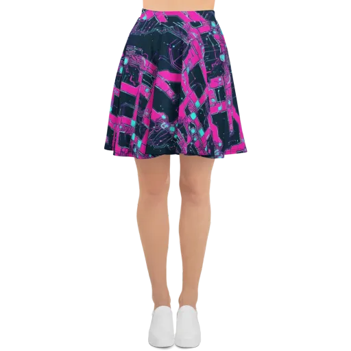 Pink Protocol on a Skater Skirt