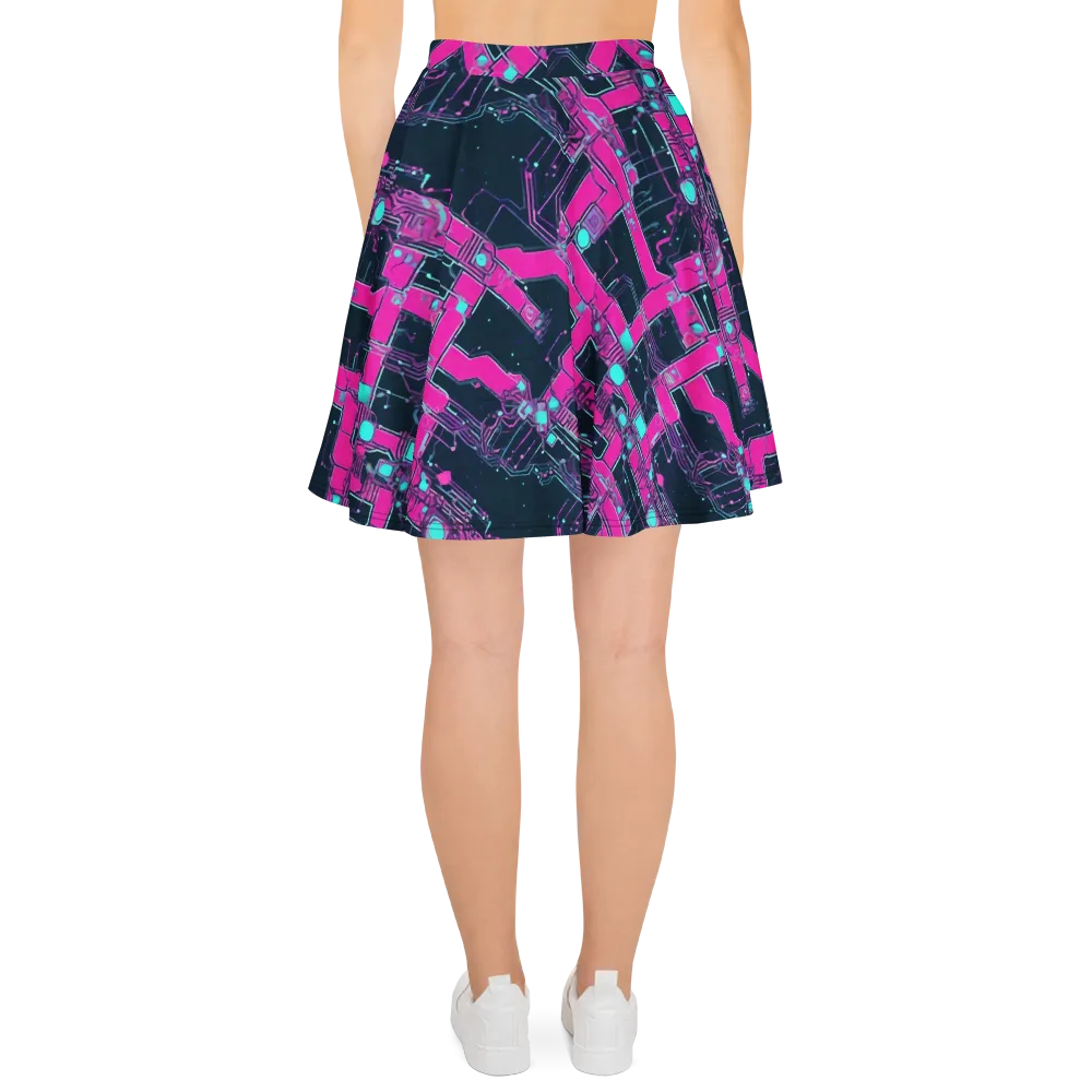 Pink Protocol on Skater Skirt — Back