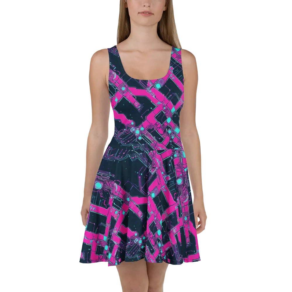 Pink Protocol on Skater Dress — Front