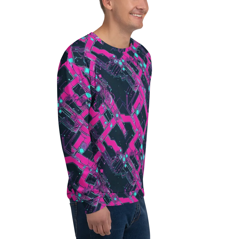 Pink Protocol on Sweatshirt — Right Front