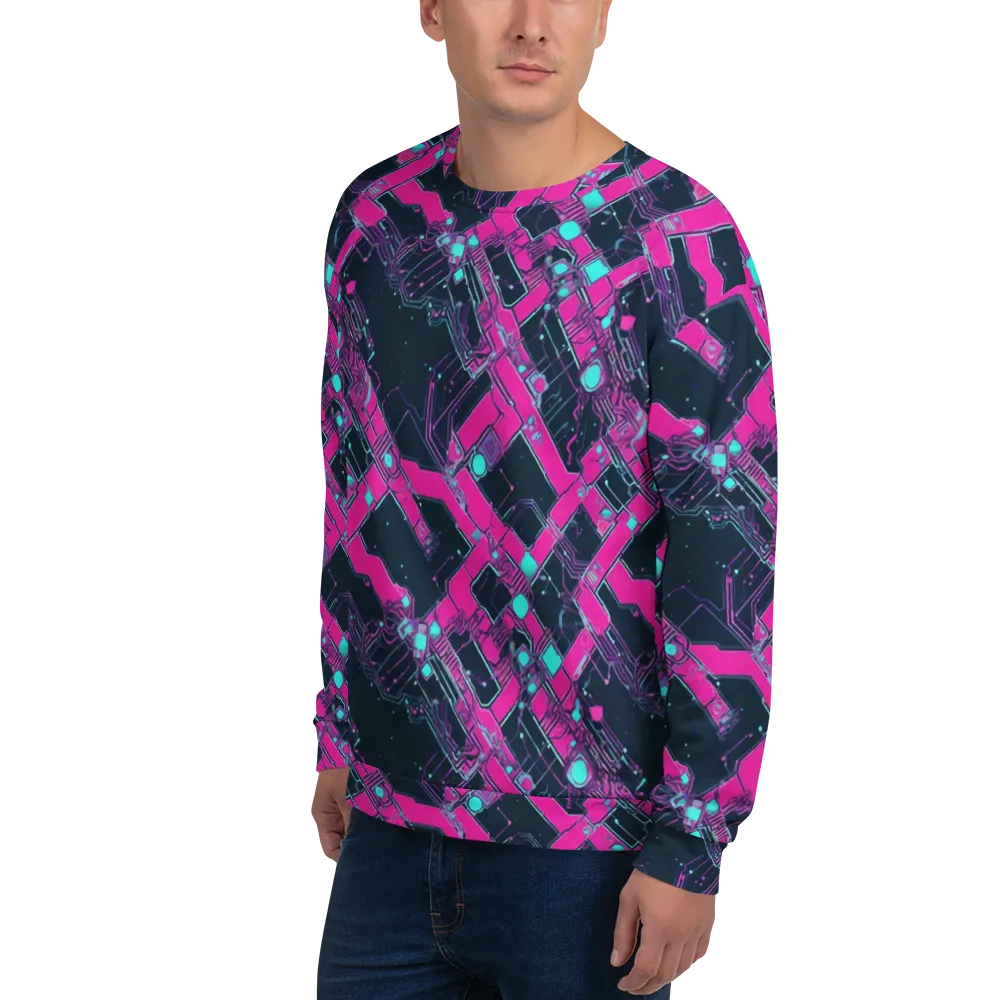 Pink Protocol on Sweatshirt — Left Front