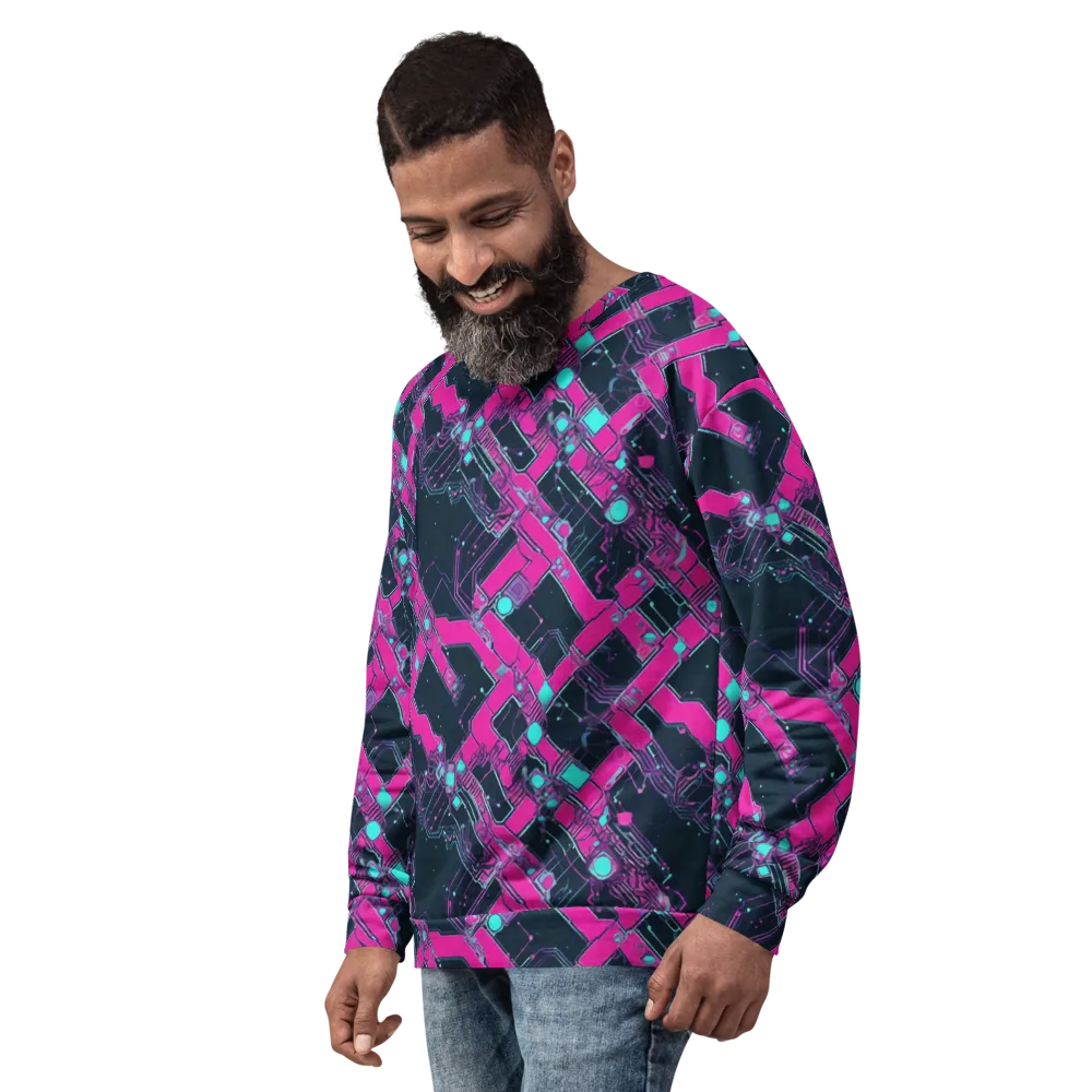 Pink Protocol on Sweatshirt — Left Front