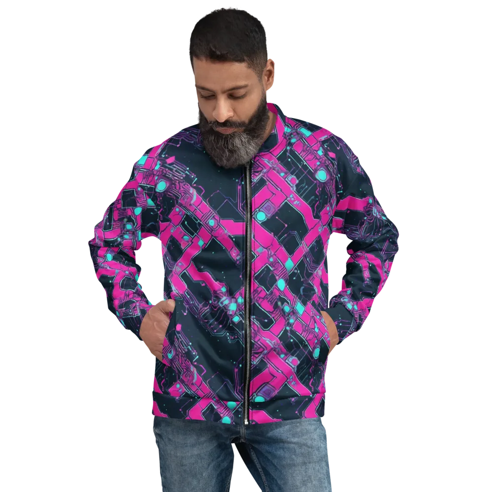 Pink Protocol on Bomber Jacket — Front