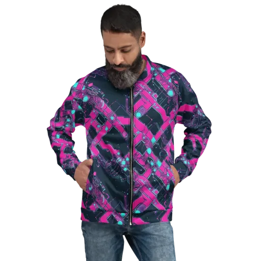 Pink Protocol on a Bomber Jacket