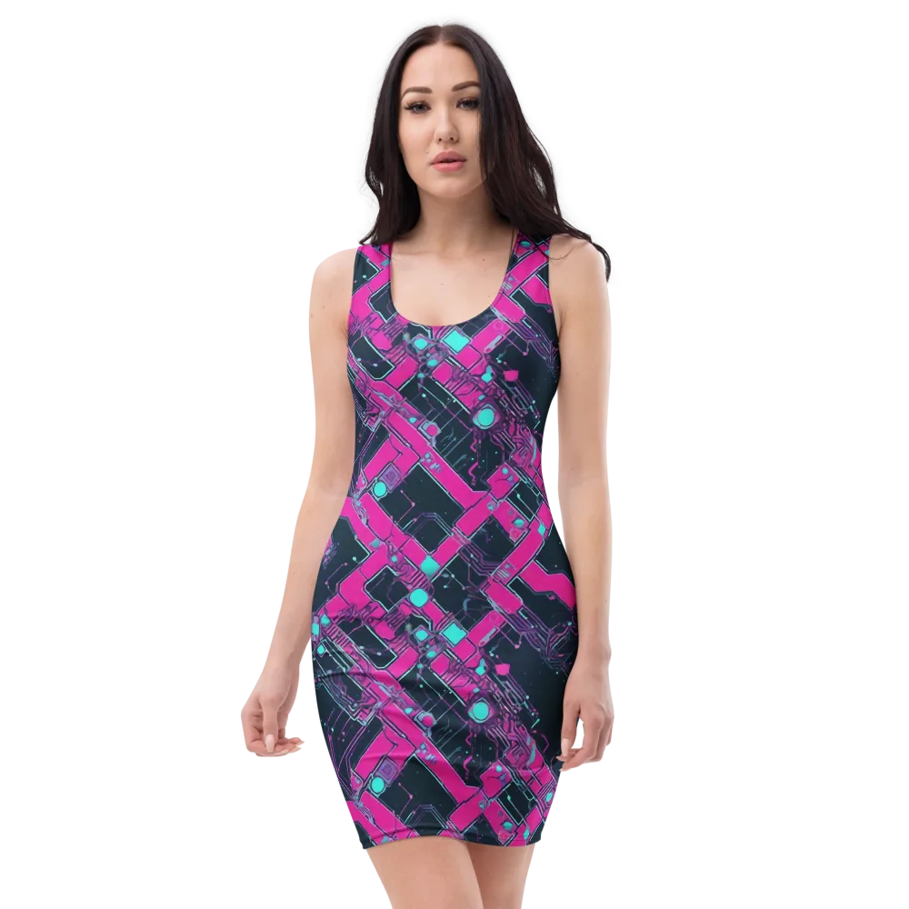 Pink Protocol on Bodycon Dress — Front