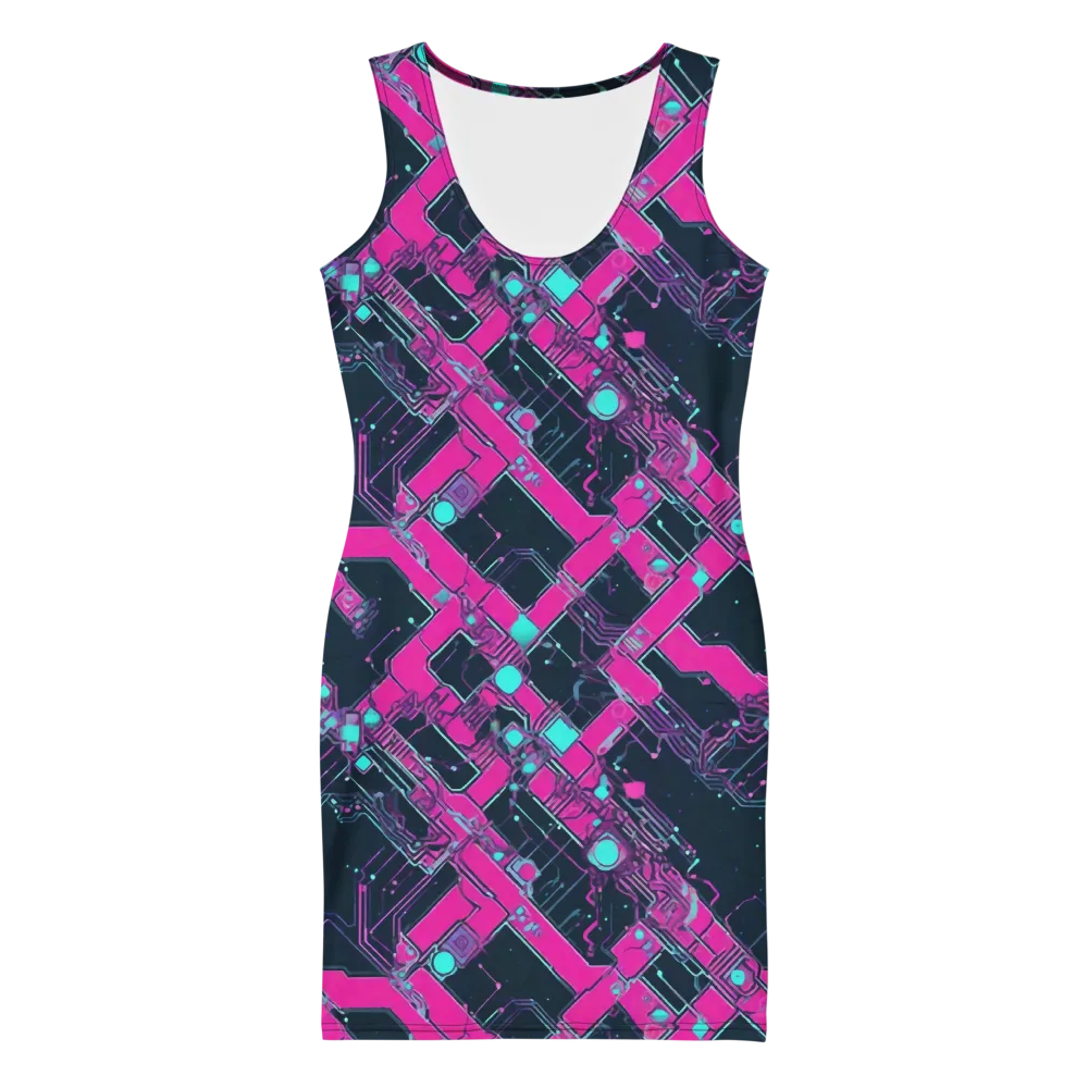 Pink Protocol on Bodycon Dress — Front