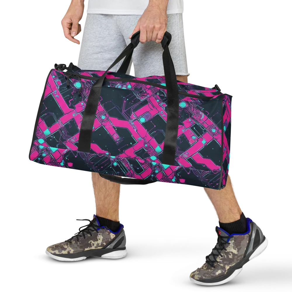 Pink Protocol on Duffle Bag — Front