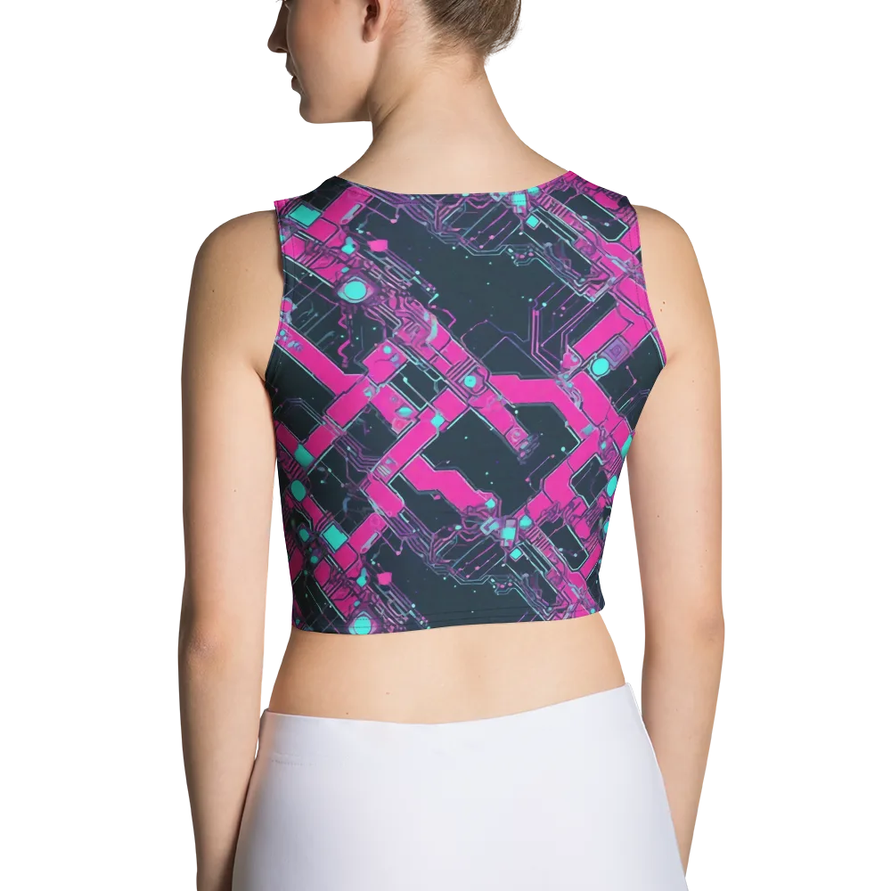 Pink Protocol on Crop Top — Back