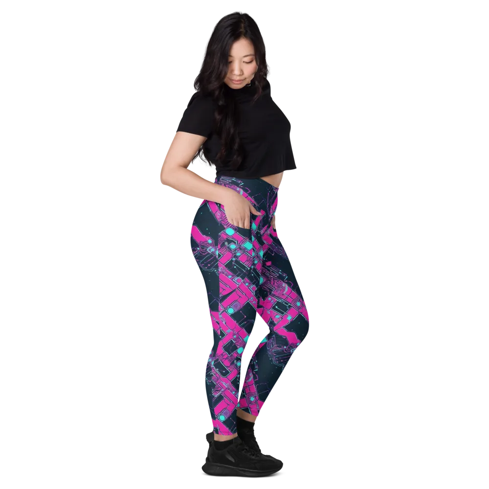 Pink Protocol on Leggings with Pockets — Right