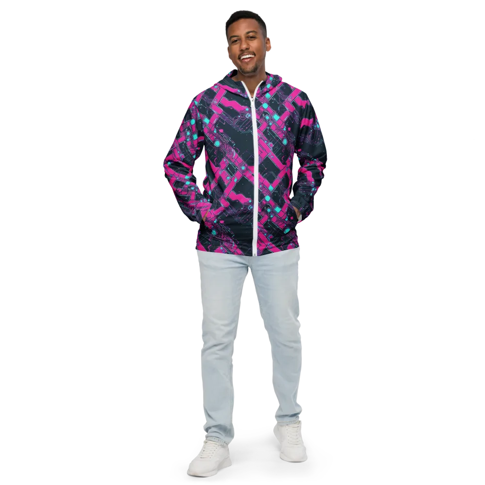 Pink Protocol on Men's Windbreaker — Front