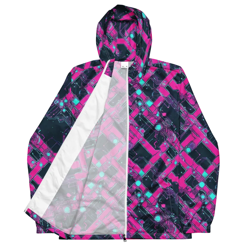 Pink Protocol on Men's Windbreaker — Front