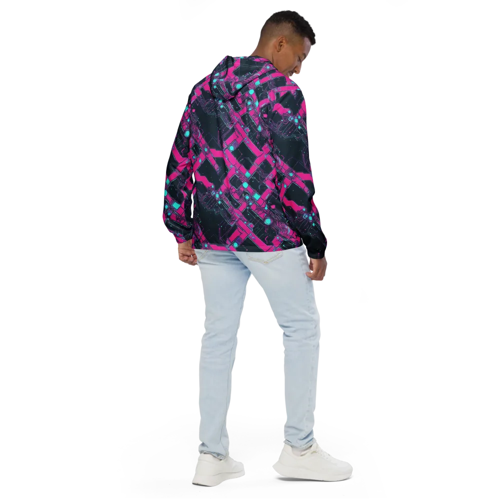Pink Protocol on Men's Windbreaker — Back