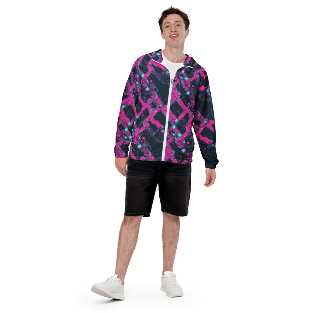 Pink Protocol on Men's Windbreaker — Front