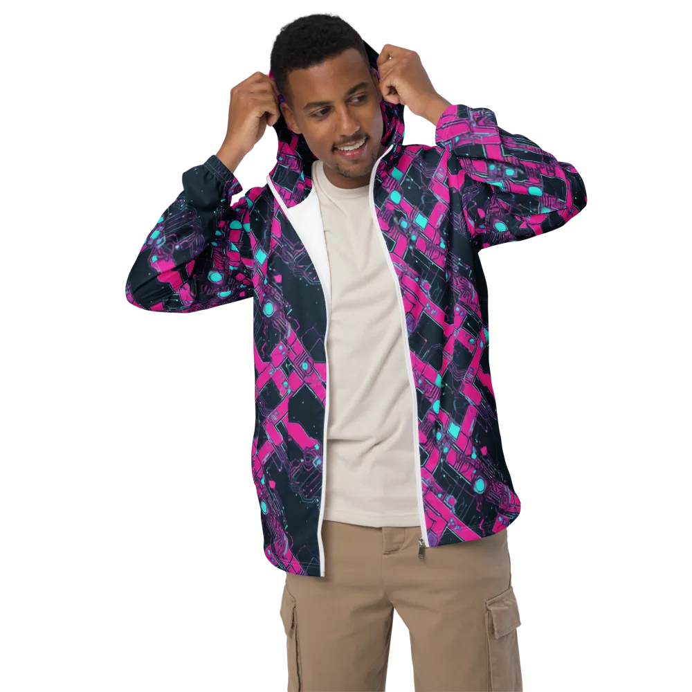Pink Protocol on Men's Windbreaker — Front