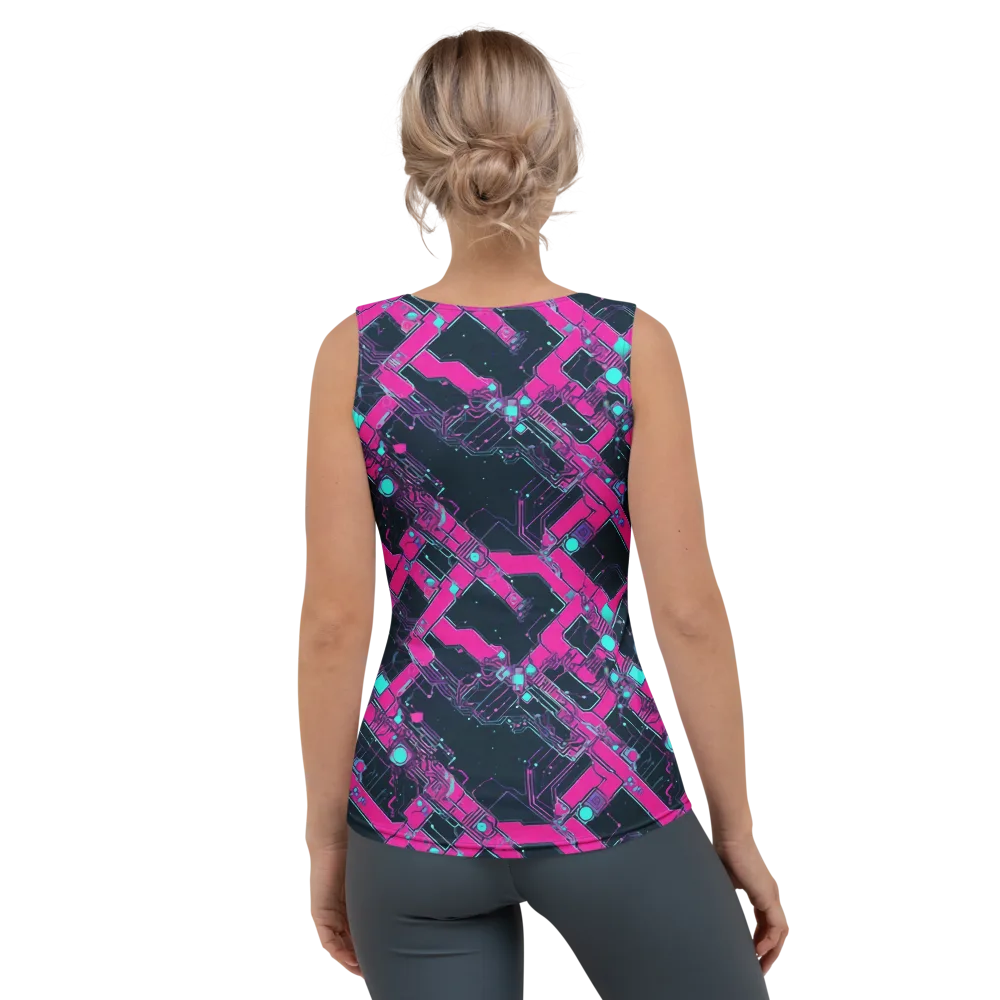 Pink Protocol on Women's Tank Top — Back