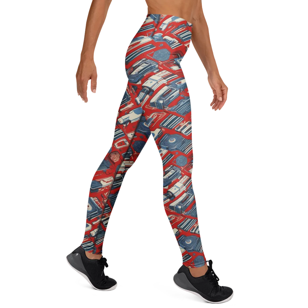 Playback Parade on Yoga Leggings — Right