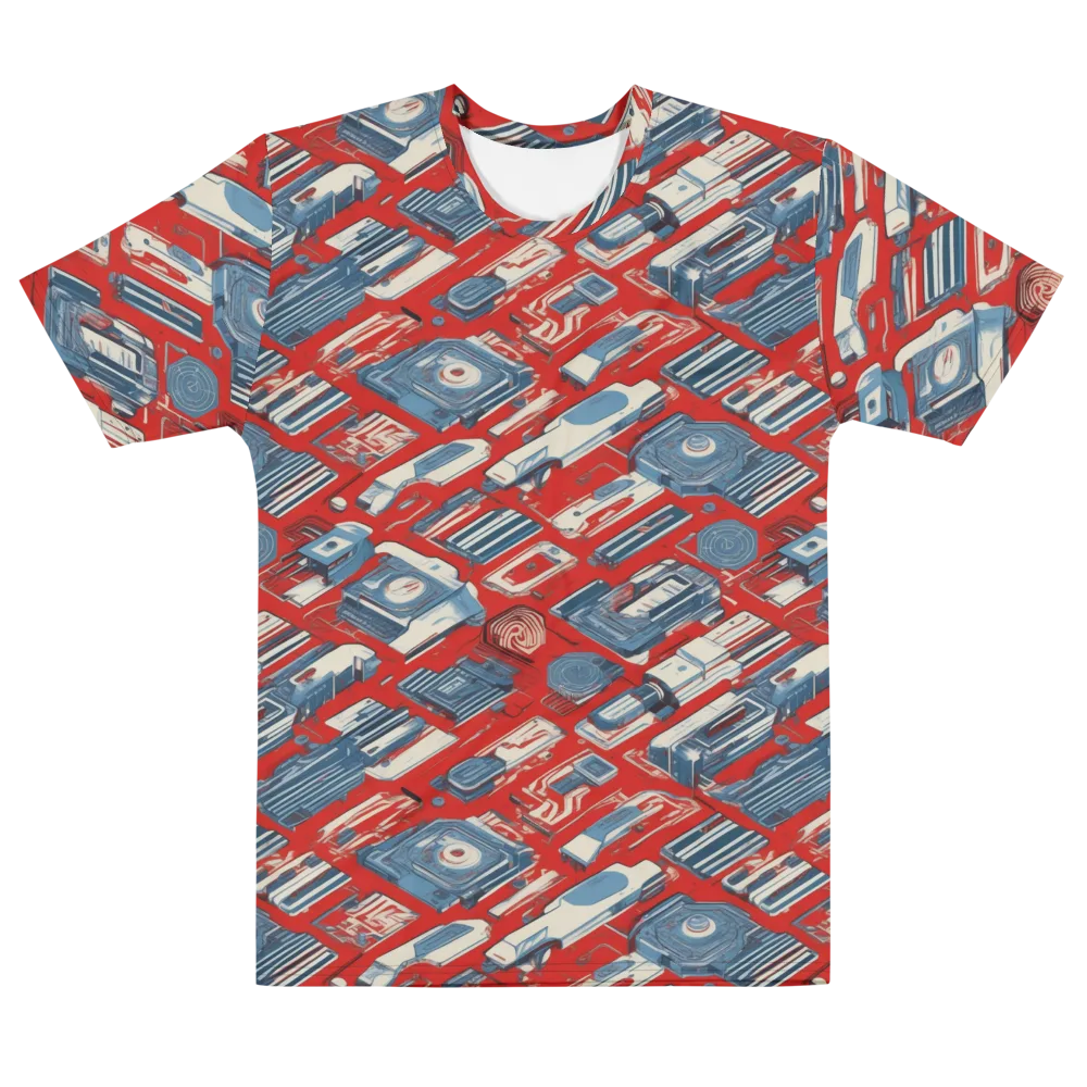 Playback Parade on Men's Cotton Crew Neck T-Shirt — Front