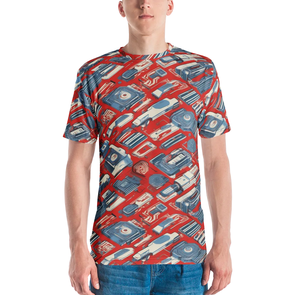 Playback Parade on Men's Crew Neck T-Shirt — Front