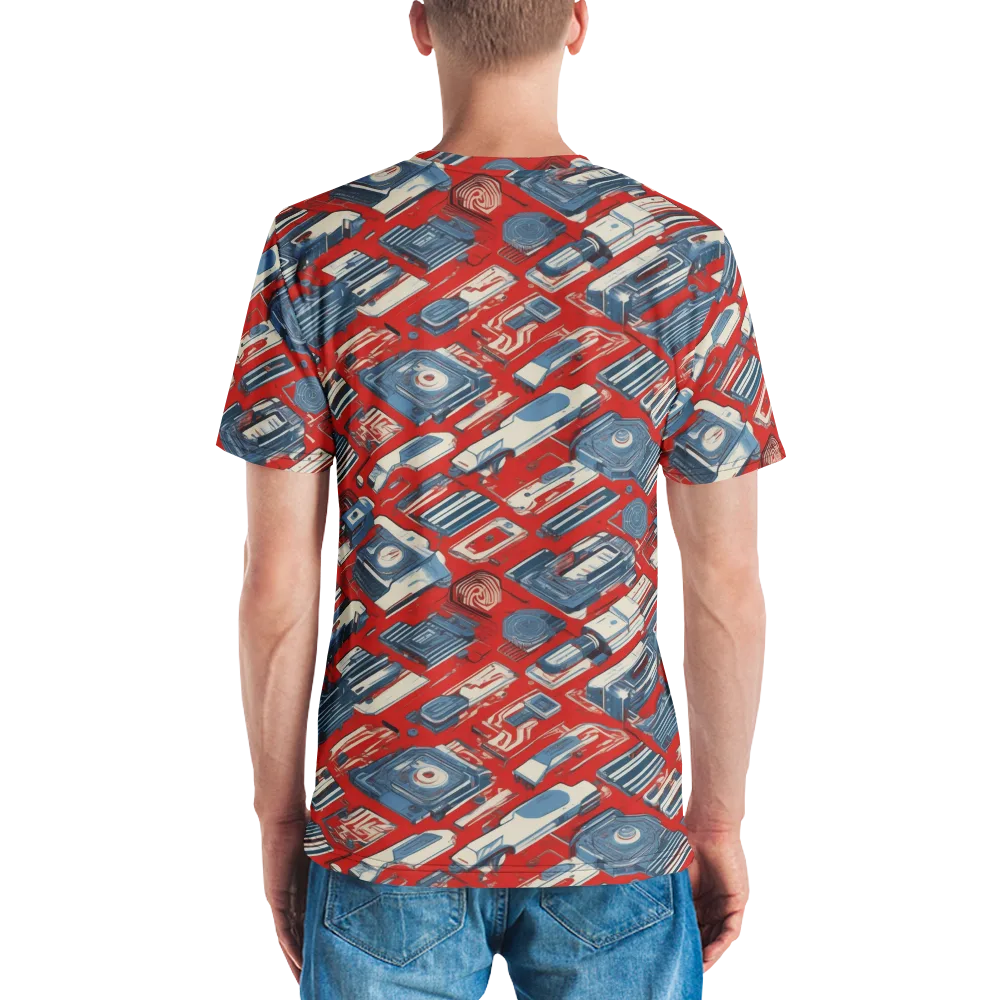 Playback Parade on Men's Crew Neck T-Shirt — Back
