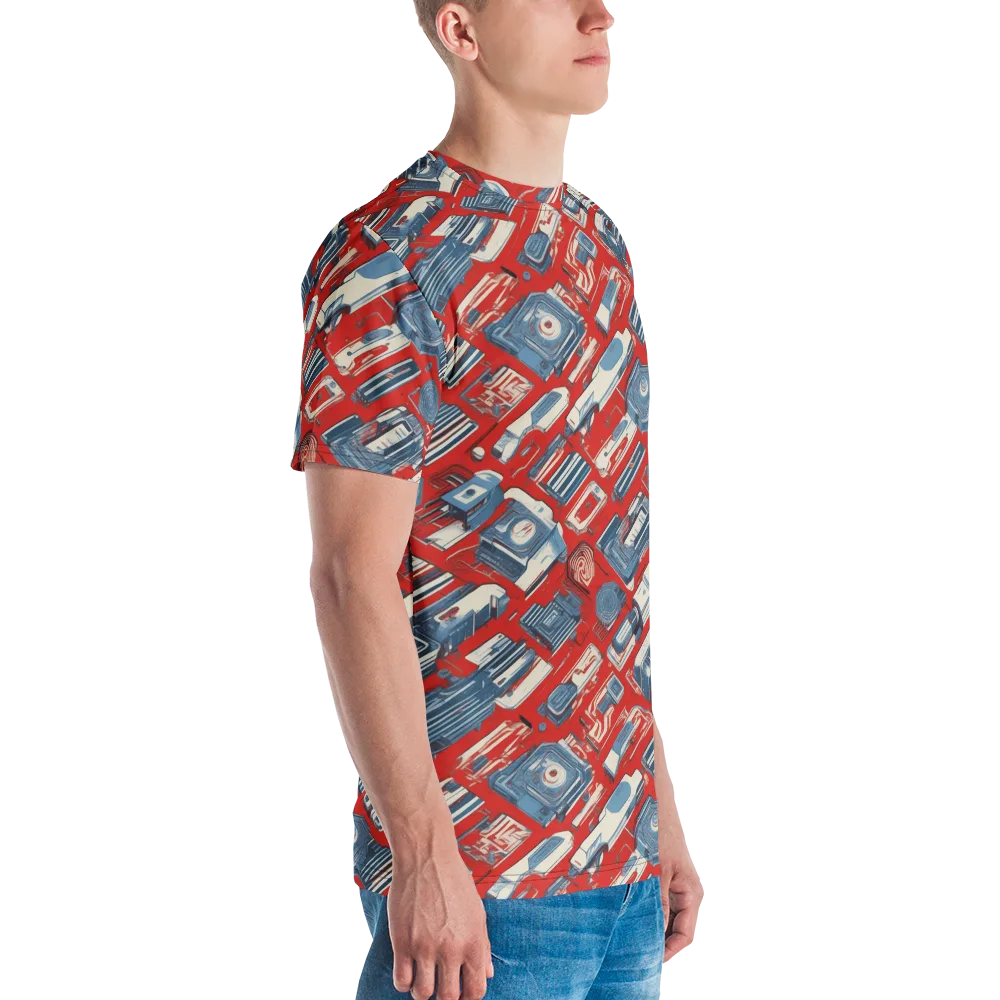 Playback Parade on Men's Crew Neck T-Shirt — Right