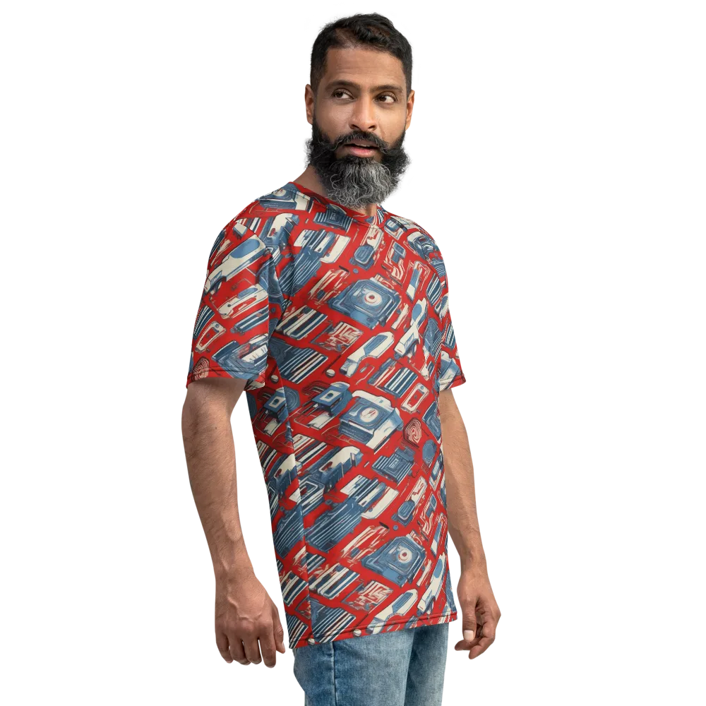Playback Parade on Men's Crew Neck T-Shirt — Right