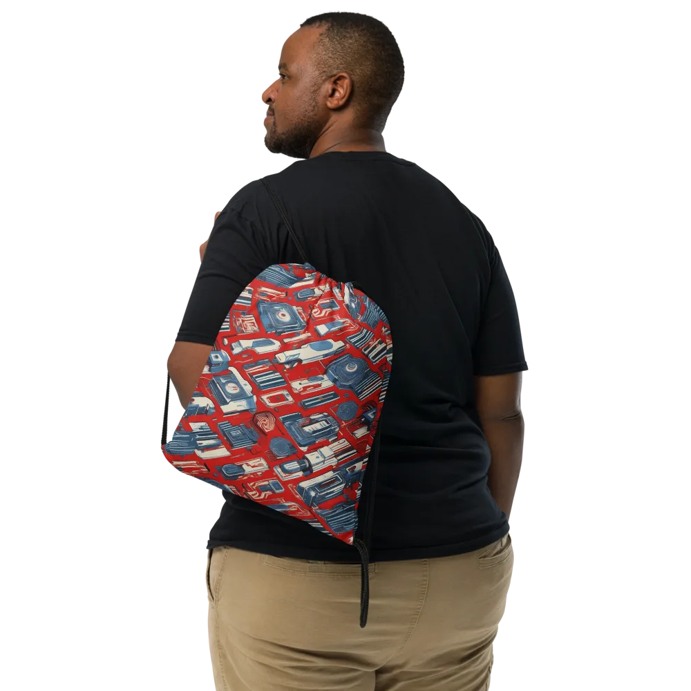 Playback Parade on Drawstring Bag — Front