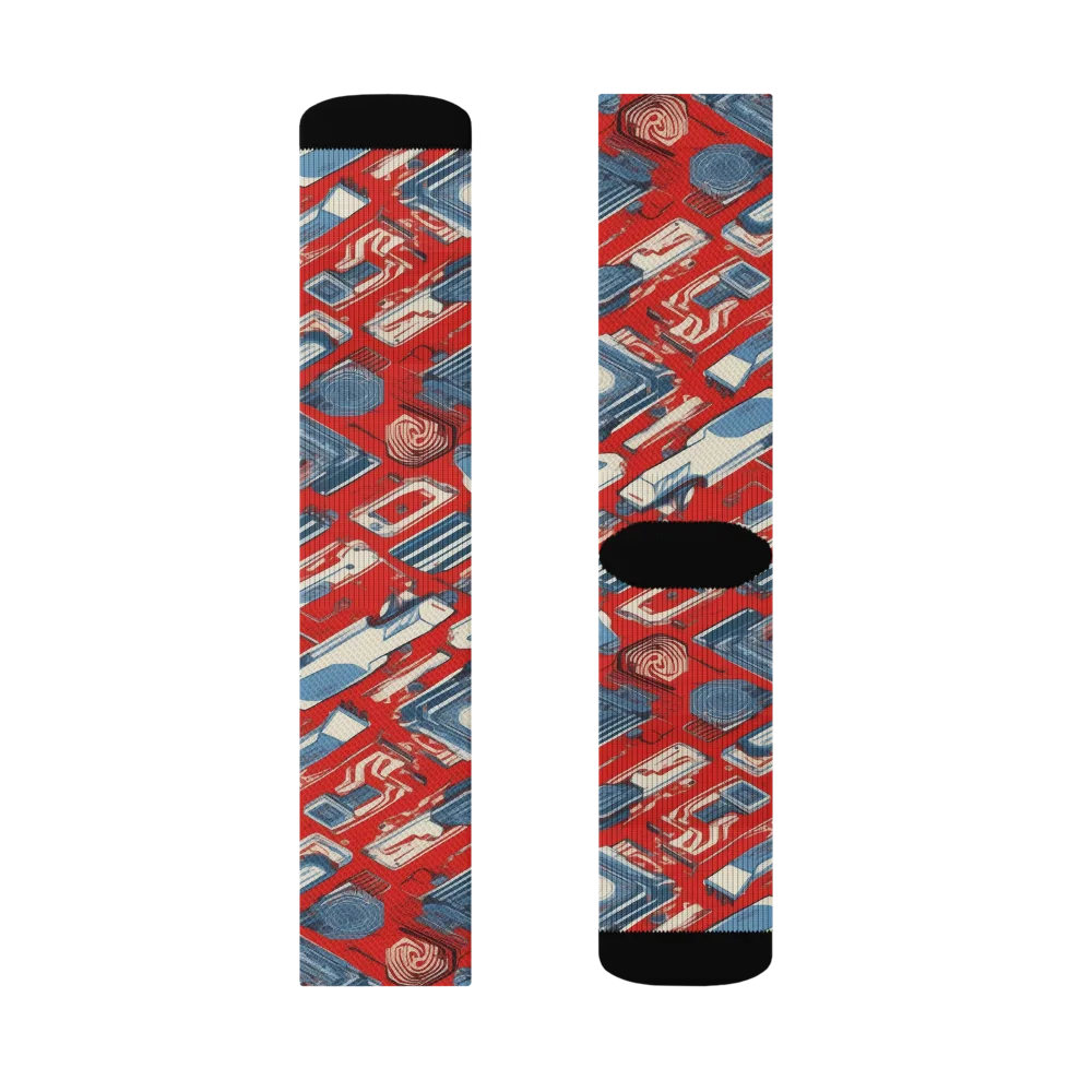 Playback Parade on Socks — Left Sock