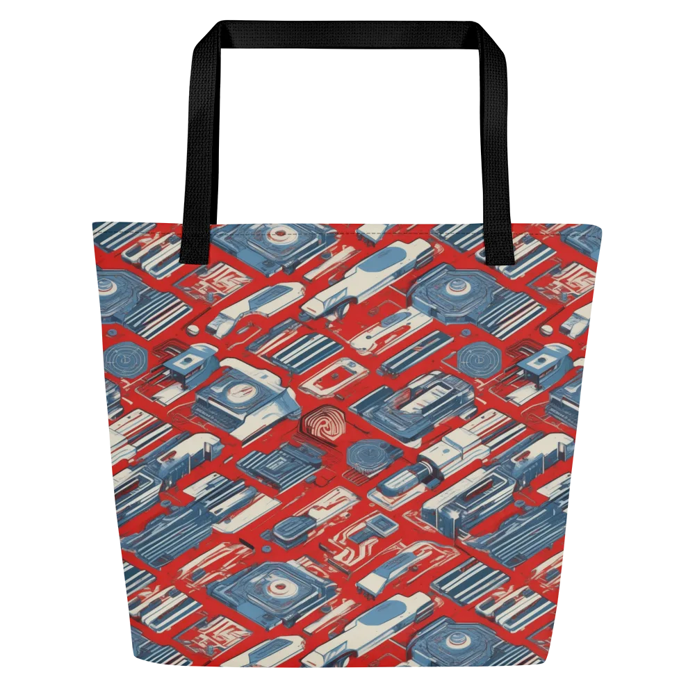 Playback Parade on Large Tote Bag W/ Pocket — Front