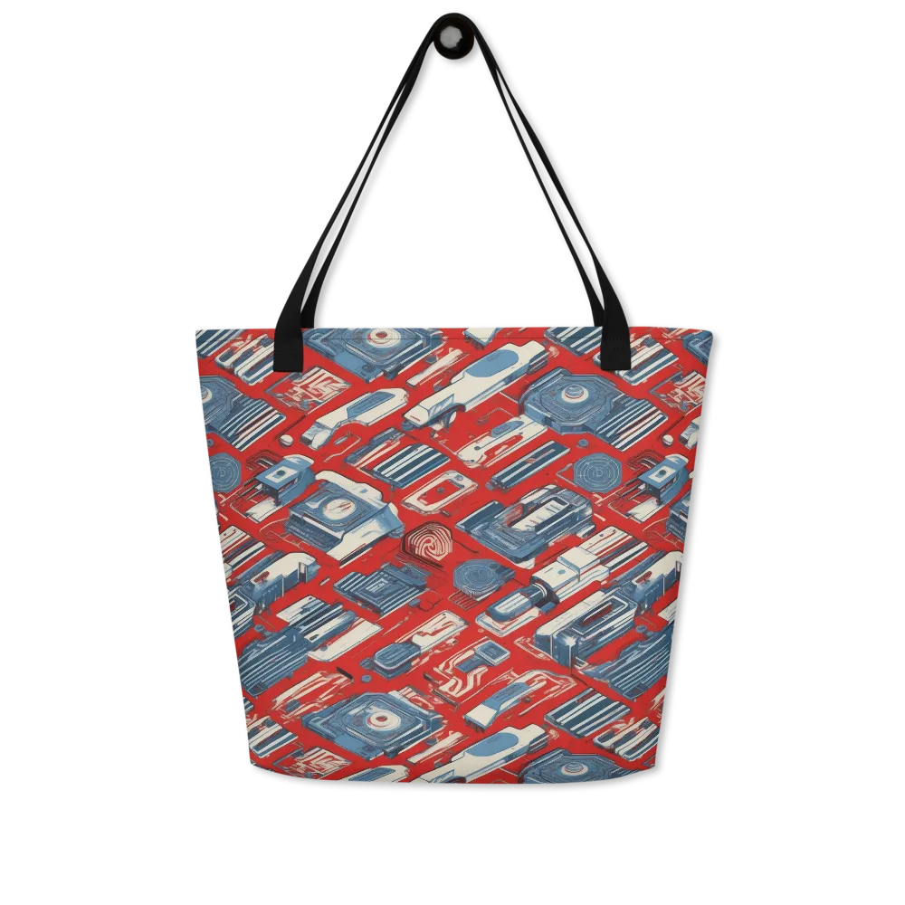 Playback Parade on Large Tote Bag W/ Pocket — Front