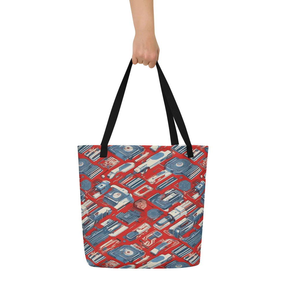 Playback Parade on Large Tote Bag W/ Pocket — Front