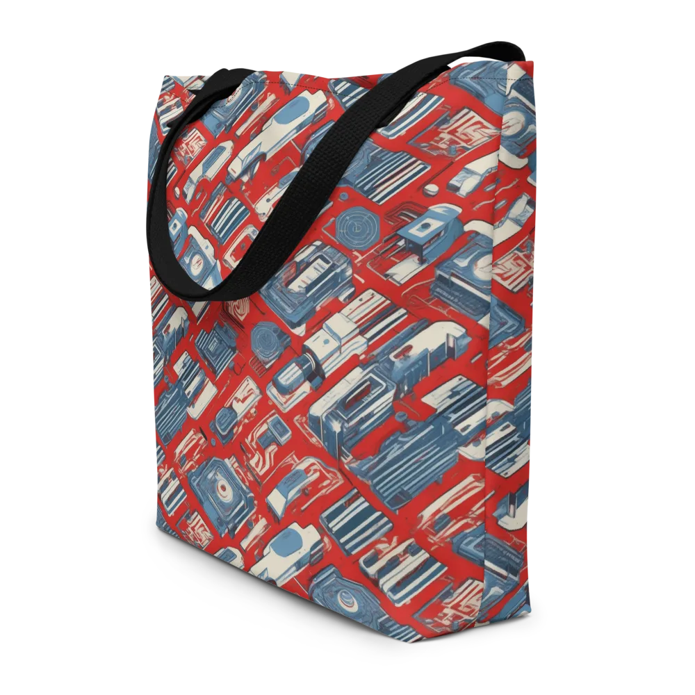 Playback Parade on Large Tote Bag W/ Pocket — Front