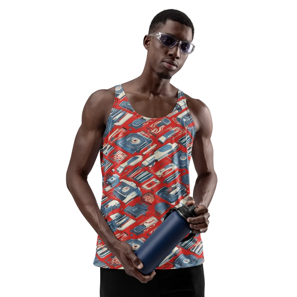 Playback Parade on Men's Tank Top — Front