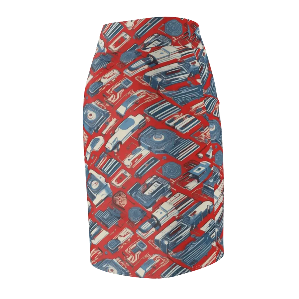 Playback Parade on Pencil Skirt — Back Side