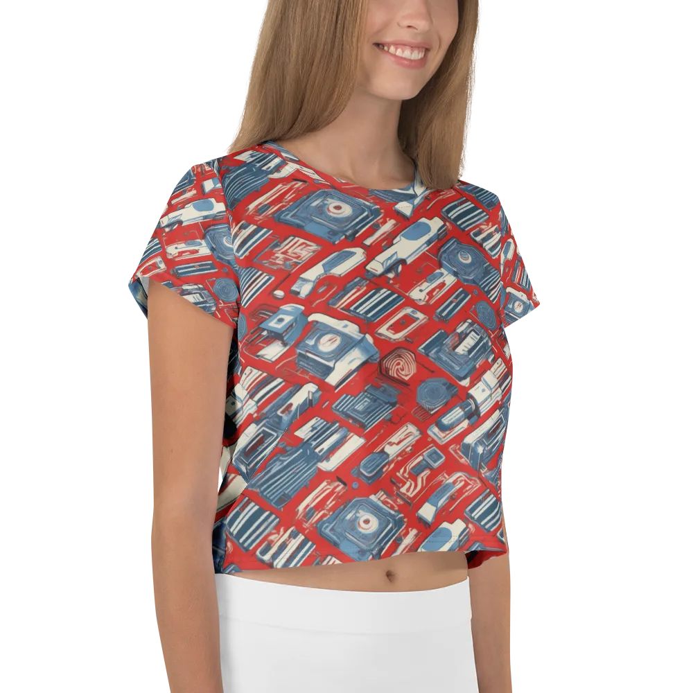 Playback Parade on Crop Tee — Right