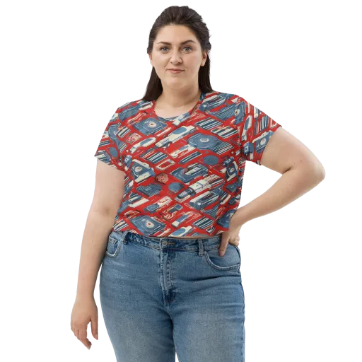 Playback Parade on a Crop Tee