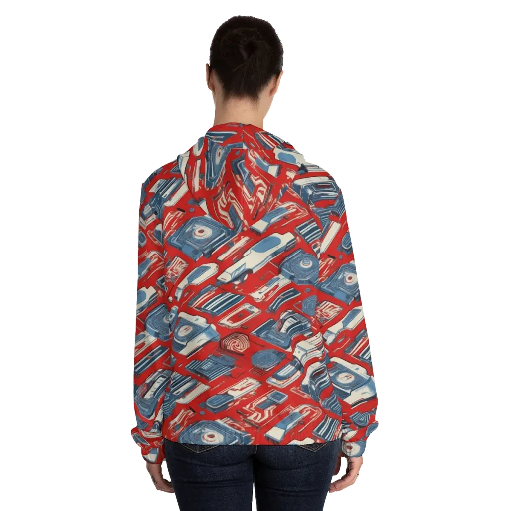 Playback Parade on Women's Full-Zip Hoodie — Back On Person