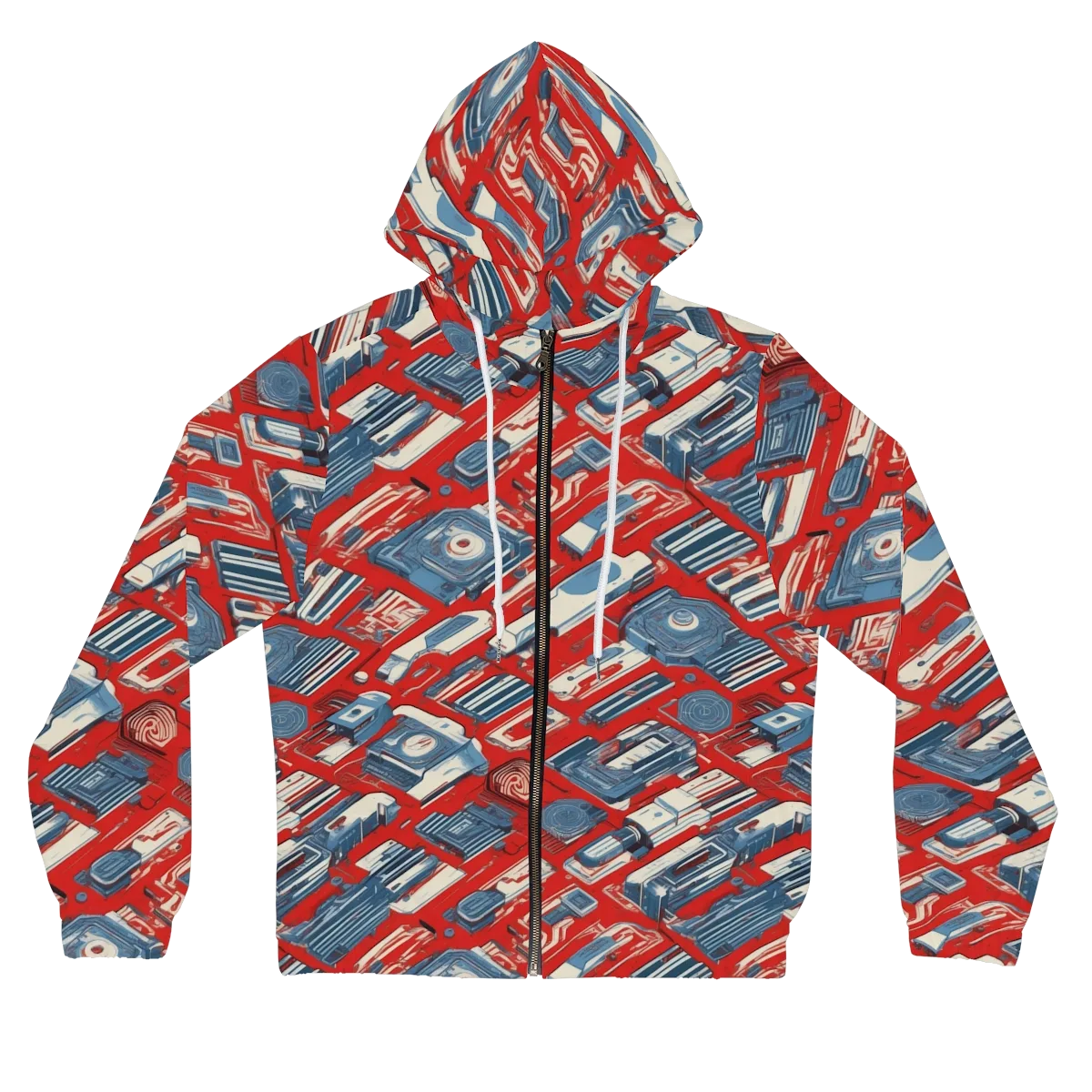Playback Parade on Women's Full-Zip Hoodie — Front